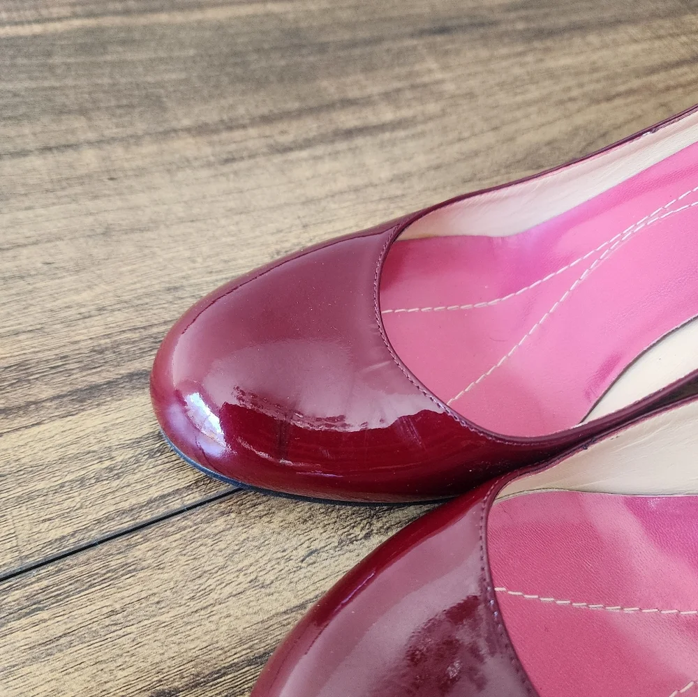 KATE SPADE NEW YORK  Women's Red Patent Leather Kameron Pumps Size 9 - Picture 4 of 7
